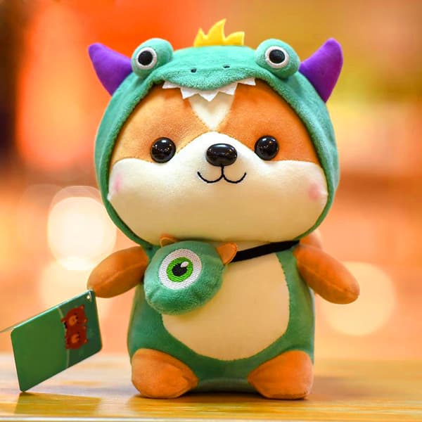 Creative Cute Candy Squirrel Transformation Dinosaur Plush Toys