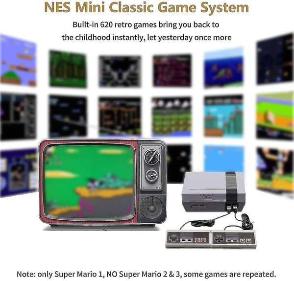 Spelkonsol Mini videokonsoler Spel med 620 spel