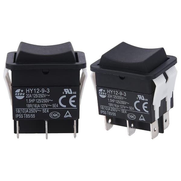 HY12-9-3 Small Industrial On/Off Safe Arc Single Pole Rocker Switch Push Button