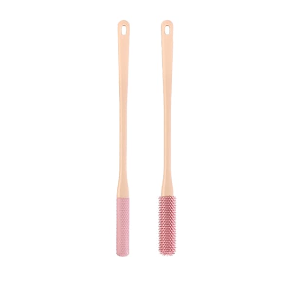 Shower Foot Scrubber with Long Handle, Toe and Foot Cleaning Brush