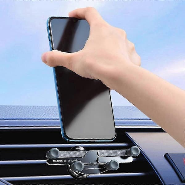 OATSBASF x03 Mini Foldable Car Phone Holder in Aluminum Alloy Automatic Locking Gravity Phone Mount
