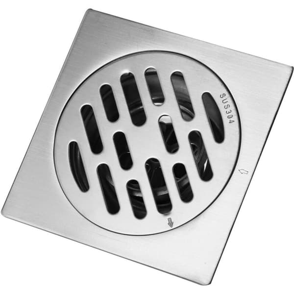 Thick Stainless Steel Floor Drain, Square Shower Drain, Odor-Proof for Bathroom, 100 x mm (Style: 2)