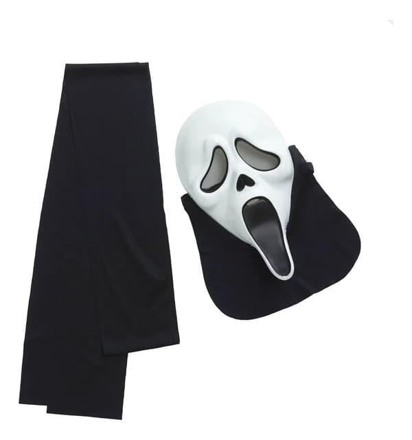 Standard Scream Voksen Kostume Negr