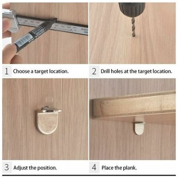 5 mm hylleplugger, hyllebærepinner, hyllepinner, DIY rustfritt stål, 40 stk.