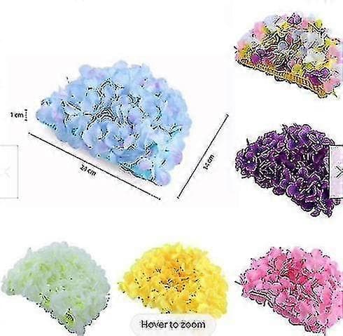 Badehette for kvinner med retro blomstermønster 3D-kronblader Svømmehette