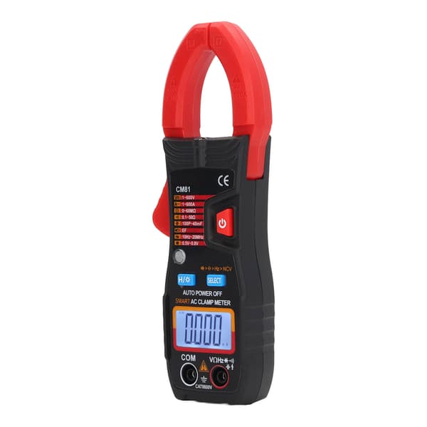 Digital Clamp Meter Multifunctional AC DC Ammeter Smart Auto Ranging Multimeter 1V-600V 0.3