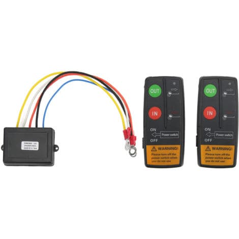 12V 24V Wireless Recovery Winch Remote Control Kit for Truck Jeep ATV SUV 75ft Combination Switch Controller Wireless Remote Control Switch Kit