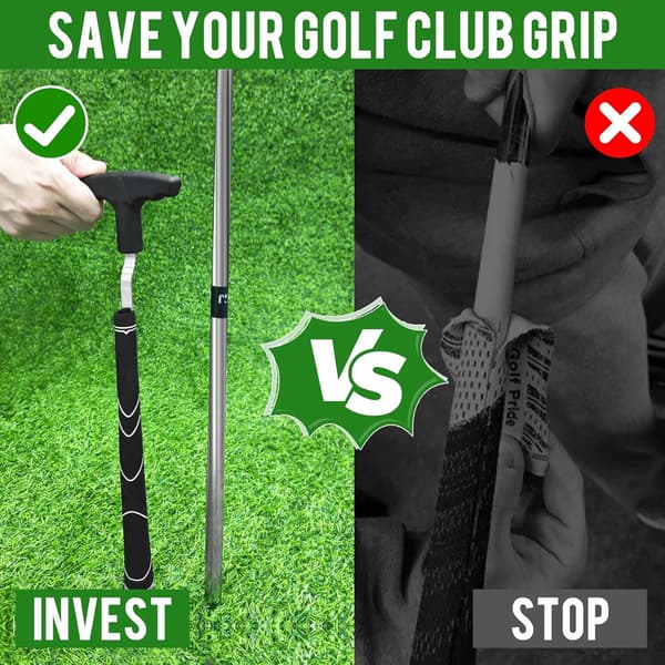 Golfgrebfjernerværktøj, V-rille Golfgrebfjerner, Golftilbehør Grebfjernelse