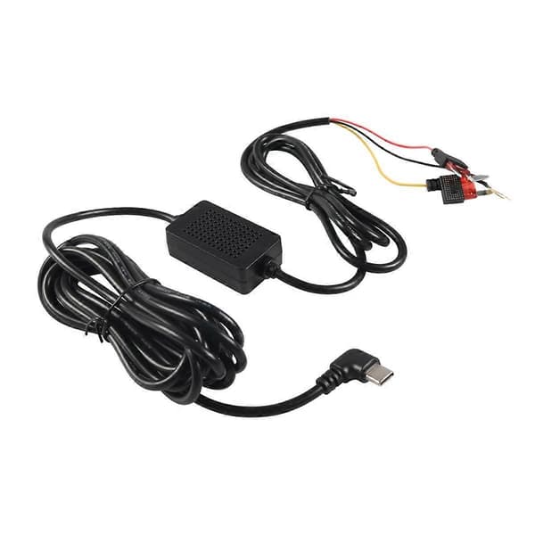 Dash Cam Acc Hardwire Kit, USB Type C Dashcam Kit Nedstegringskabel, 12V-24V til DC 5V 3A Bil Dash Cha