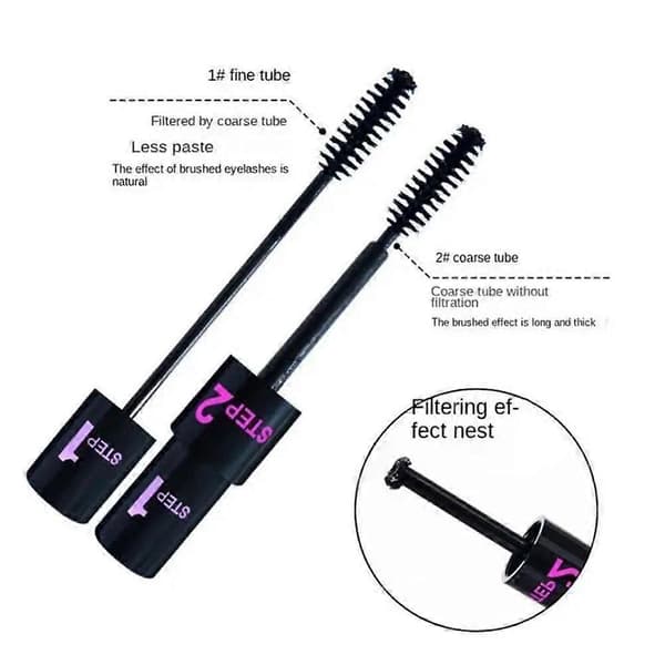Dual-Effect Mascara, Waterproof, Curling, Natural Korean Style, Beginner-Friendly