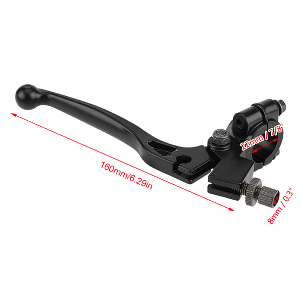 Foldable Clutch Lever with Perch for 50CC 125CC Dirt Pit Bike 22mm 7/8in Handlebar