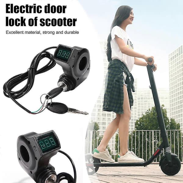 Electric Scooter Ignition Lock Key Cylinder Start Switch Lock Electric Scooter Replacement Accessory