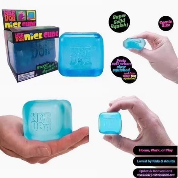 Needoh Nice Cube Stressball & Sensorisk Leksak 3-pack