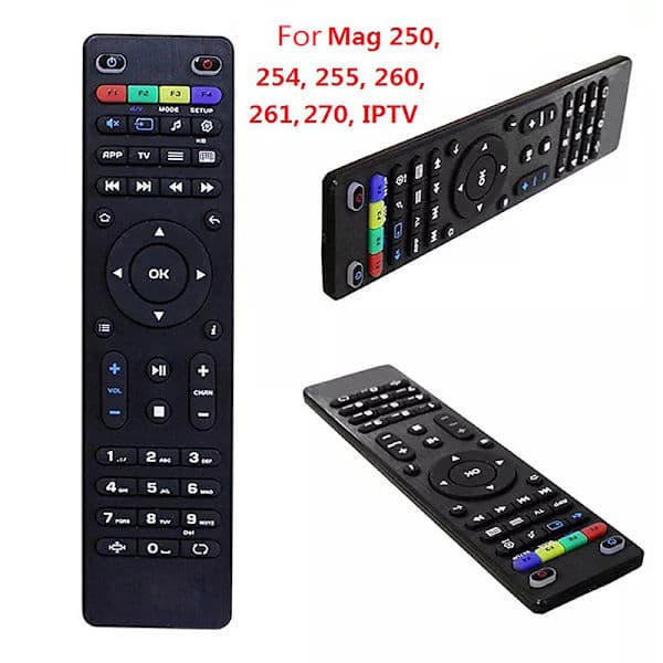Erstatningsfjernkontroll TV-boks for Mag 250/254/255/2 En størrelse