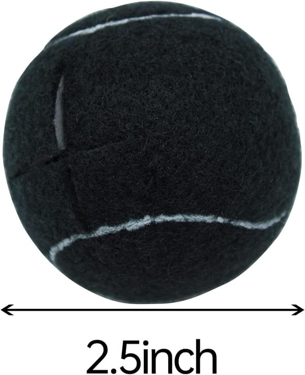 4 tennisbolde til møbelben og gulvbeskyttelse, sort