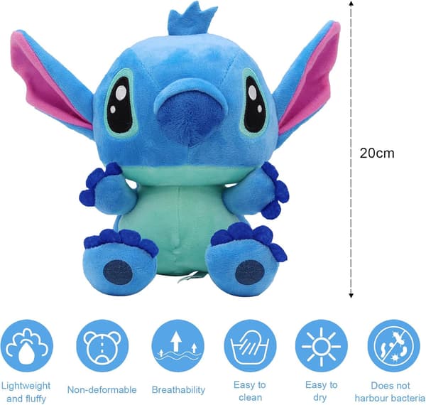 Stitch-pehmolelu, Lilo ja Stitch -pehmolelu, 18 cm, Stitch-pehmo_xx