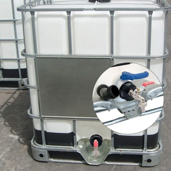 IBC Tank Adapter S60X6 Erstatningsventilforbindelse 1/2\" slange