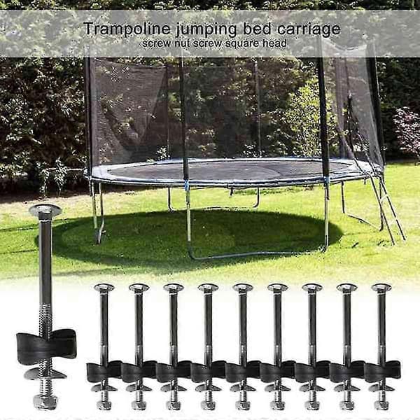 24 st Trampoline Screws, Galvanized Steel Screws, Screw Nut Kit, Trampoline Bottom Screws