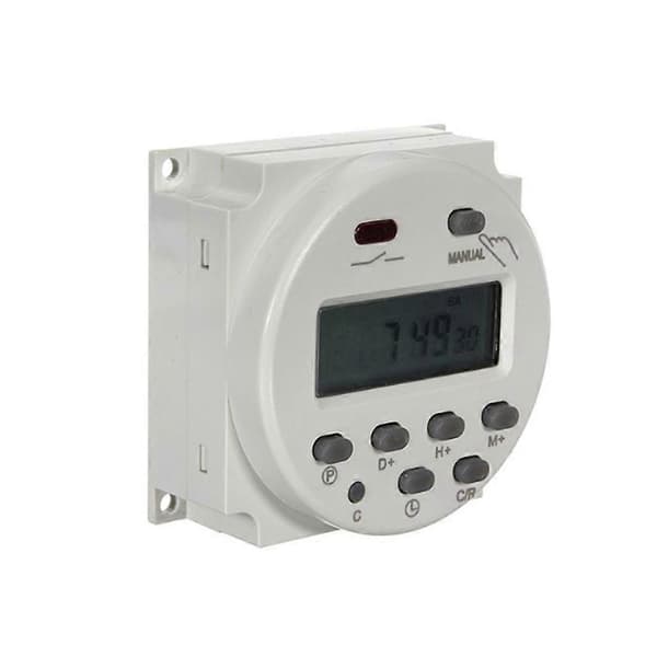 12V LCD Digital Timerstik, 16A Ugentlig Programmerbar Udendørs Tidsafbryder til Lys, Vandvarmer, Landbrugsudstyr