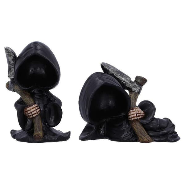 Halloween Grim Reaper Staty, Harts Reaper, Grim Reaper Prydnad, Skulptur Samlargåva Reclining