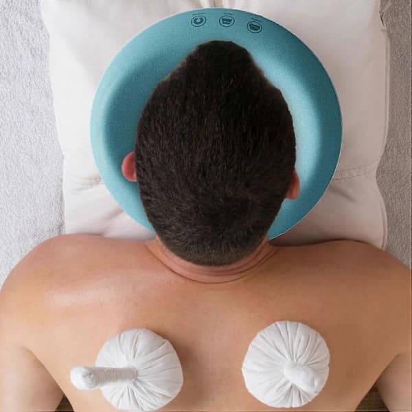 Massagehuvudstöd med ansiktskudde, ansiktsvagga, massagehuvudstöd för säng, ansiktsmassagekudde, ansiktskudde