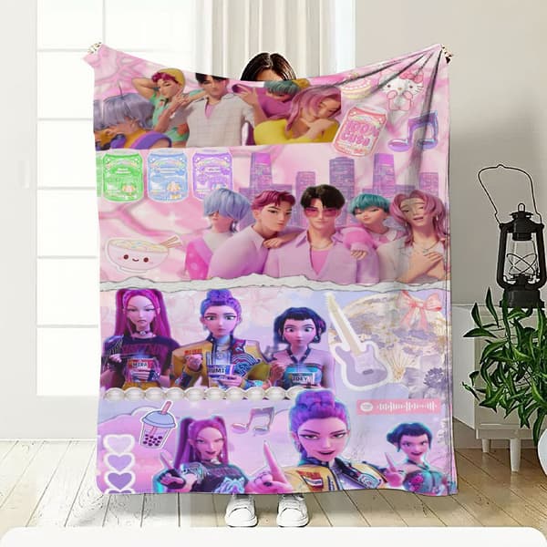 K-Witch Hunters Flanellteppe Hot Sale Digitaltrykk Multifunksjonelt Teppe Soverom Sofateppe A1237