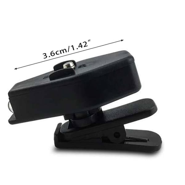 Clip-on LED-leselys for briller, 360 grader justerbart