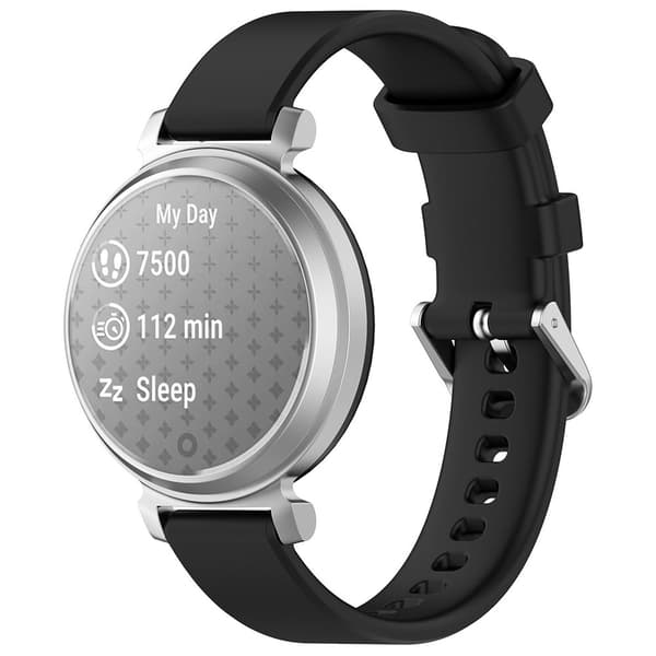 Silikonarmbånd til Garmin Lily 2 / Lily 2 Active - Svart
