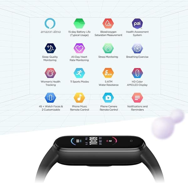 Aktivitets- og fitnesstracker, iltmætning, puls, søvn og stress