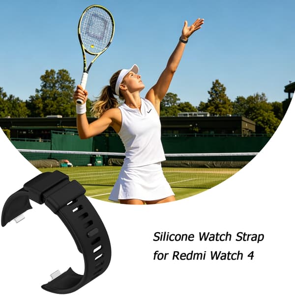 Silicone Strap for Redmi Watch 4 Black