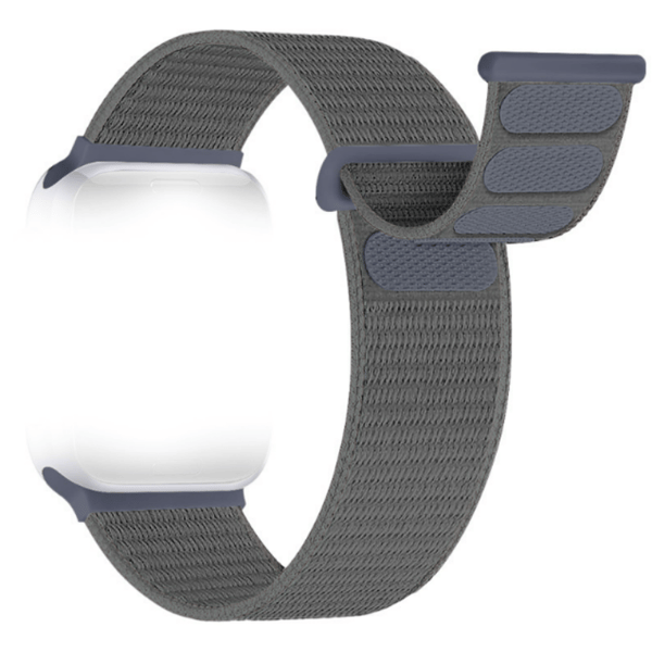 Nylon Loop Strap Compatible with Apple iWatch 38/40/41mm and 42/44/45/49mm with Adjustable Velcro Grey