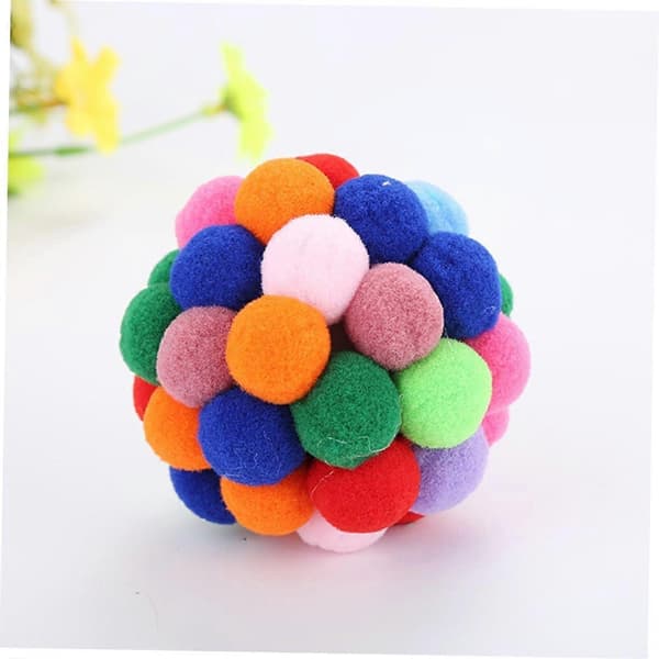 Cat Jumping Ball: Plastic Bell Balls, Random Interactive Toy for Kittens, Promotes Movement