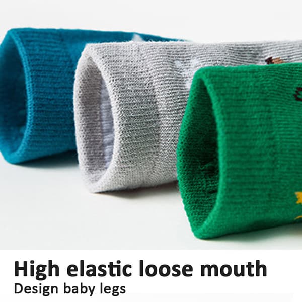 3-pack söta barnstrumpor varma vinterstrumpor unisex bomullsstrumpor julklapp