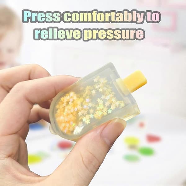 12 stk. Popsicle Squeeze Fidgets Legetøj Squishies Sæt, Isterning Stress Sensorisk Aflastningslegetøj, Sensorisk Stressaflastningslegetøj