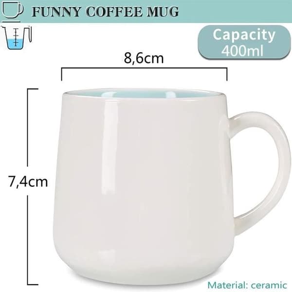 Tekopp, 400 ml keramisk mugg, 3D-grodaformade kaffemuggar, födelsedags-, julklappar till barn, vänner