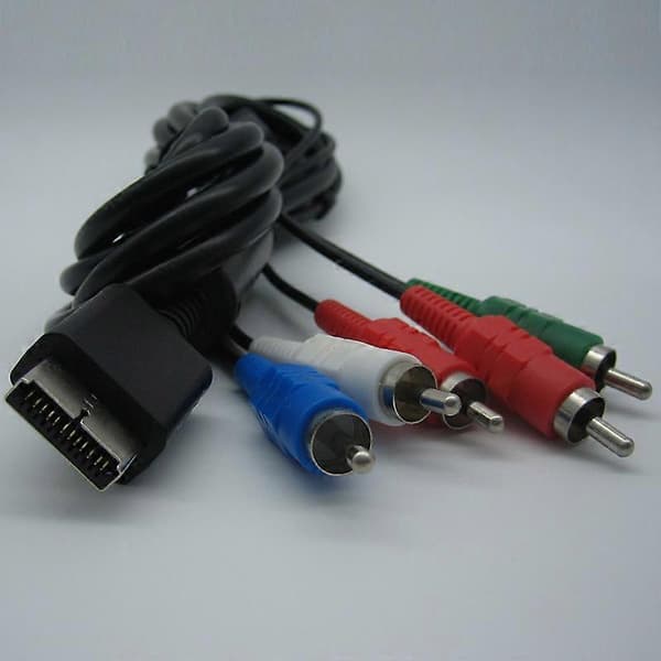 Ypbpr til PS2// Slim HDTV-klar TV HD Komponent AV-kabel 5-leder 1,8m Sort