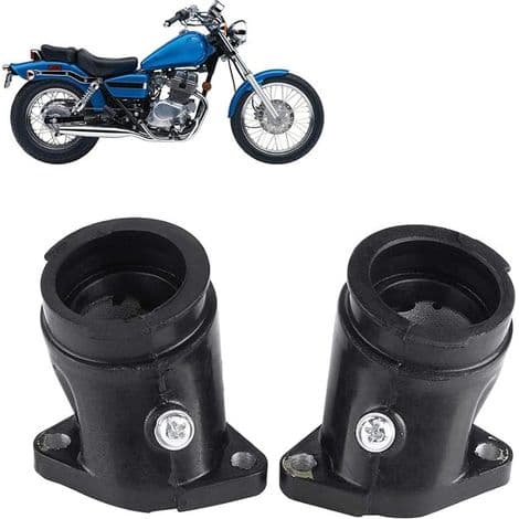2pcs Motorcycle Carburetor Intake Adapter for CA250 CMX250 CMX250C (Rubber)