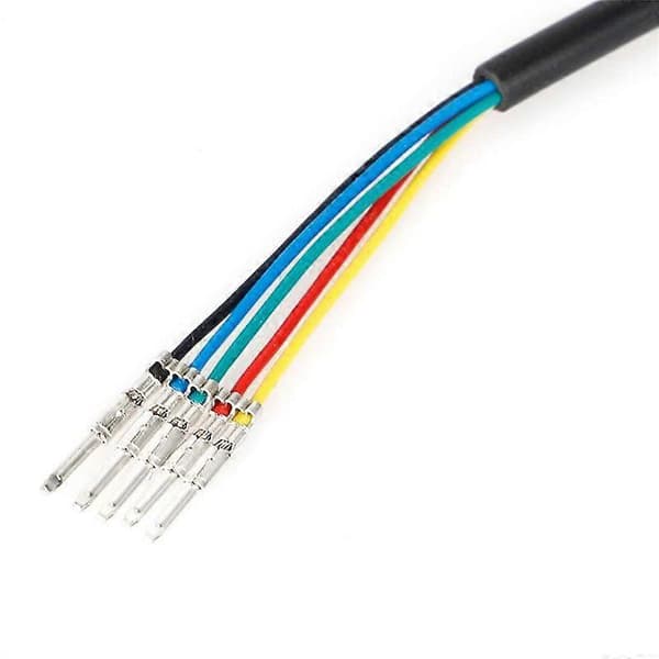 Dashboard Display Connection Cable for Electric Scooter Display 6 Pin Instrument Throttle Cable Pair
