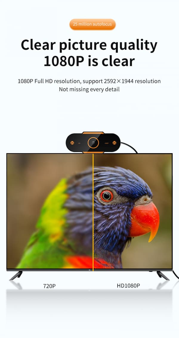 1080P HD-computerwebcam USB digitalkamera webcam livevideo c