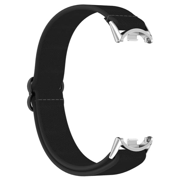 Xiaomi Mi Band 9/8/NFC Åndbart Nylonarmbånd Sort