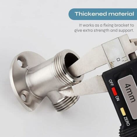 Ensoleille - Installationssæt til synlig vandhane - Forkromet kobber - 1/2 NPT x G 3/4 gevind - Diskret installation til udendørs bruser