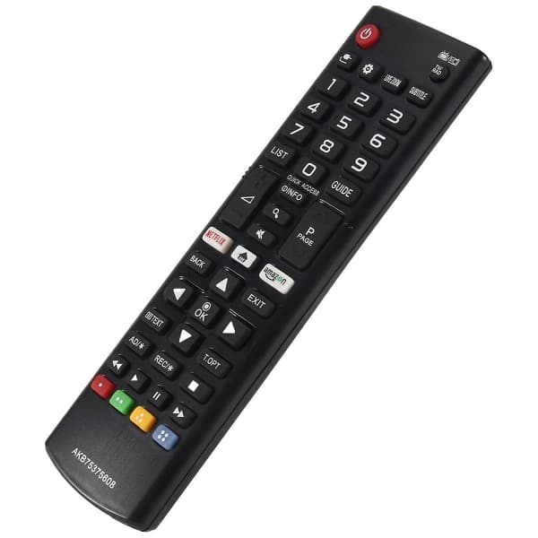 Erstatningsfjernkontroll AKB75375608 for LG TV svart