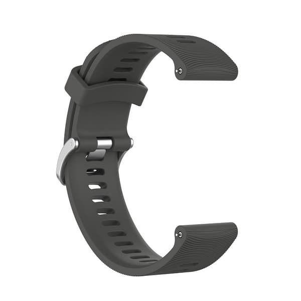 Urrem til Garmin Forerunner 245 Silikone Grå Garmin Forerunner 245 20 mm Grå