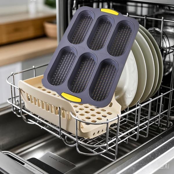6-hulrums silikone hotdogbrødform, non-stick og ovnsikker bageform til hjemmelavede boller, perfekt formet rullemaskine