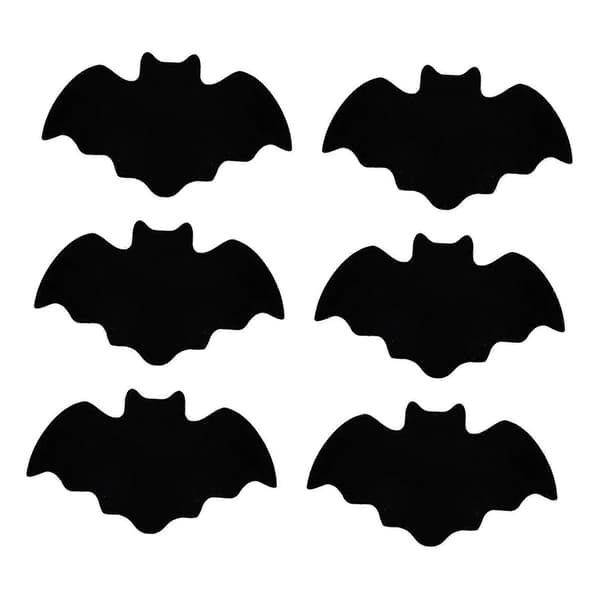 2025 2x Halloween Coasters Non-slip Heat-resistant Bat-shaped