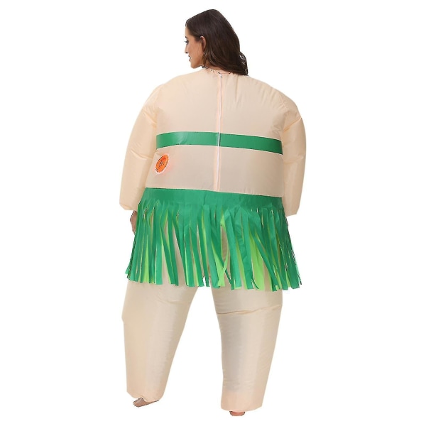 Uppblåsbara kläder Kostymfest Hawaii kostymer för vuxna barn Stor fet kille Hållbarhet Rolig Lätt att blåsa upp Kläder