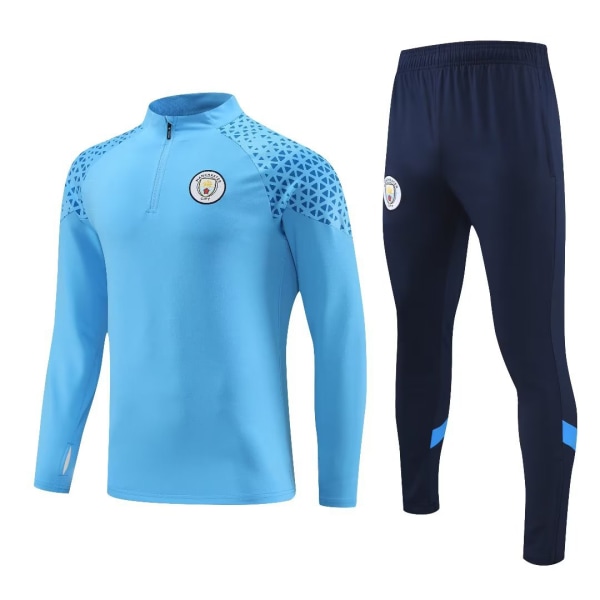Långärmad fotbollströja herr Manchester City fotbollsträningskläder Manchester City XL