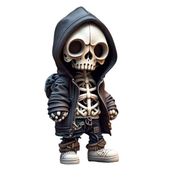 Coola skelettfigurer Söt staty Skelett Halloween-prydnader Heminredning Kreativa presenter style 1