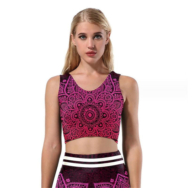 Sportbehåar och leggings för kvinnor Flickor stödja yoga linne med Tommy Control COLOR 8(TOP) L