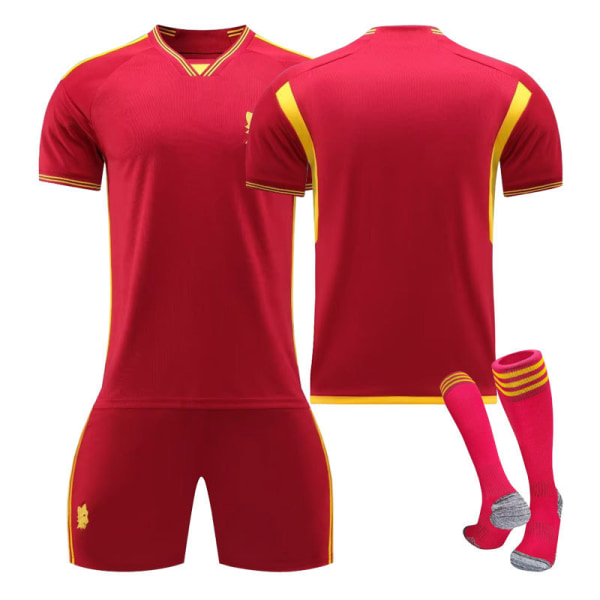 2324 Rome hemmatröja för barn student träningsdräkt vuxen kostym sportkläder no number XS